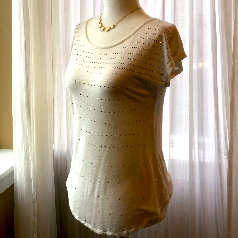🌸 2 for $12! Gold Studded Tee